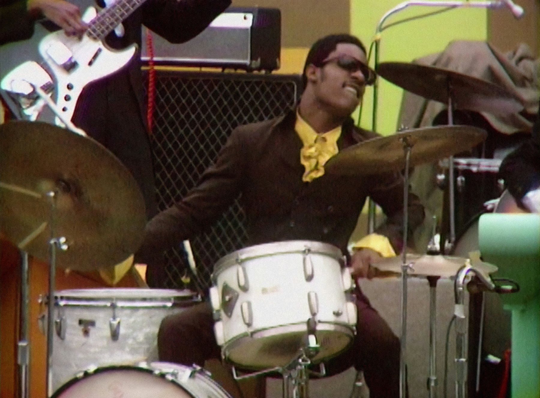 Stevie Wonder. <i>Summer of Soul</i> film still courtesy of Searchlight Pictures.